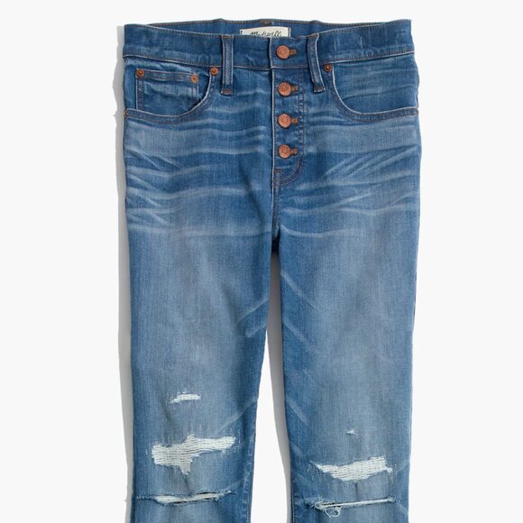 Cali Demi-Boot Jeans: Button-Front Edition Size 27 - Picture 3 of 10